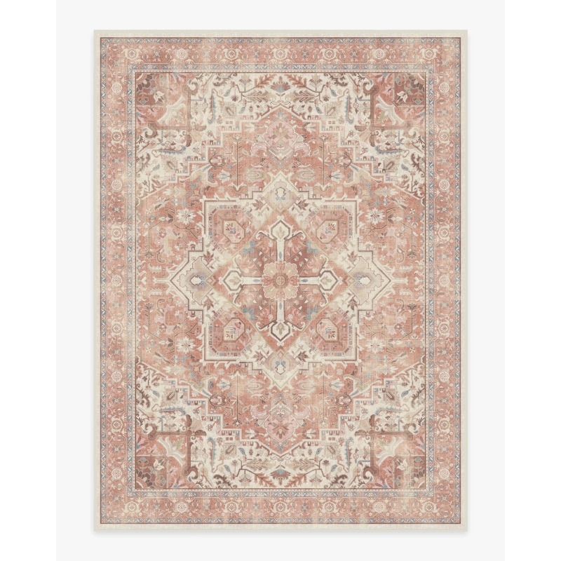 Retro Gaming Rug - Royal Rose Pink Rug Traditional Bedroom