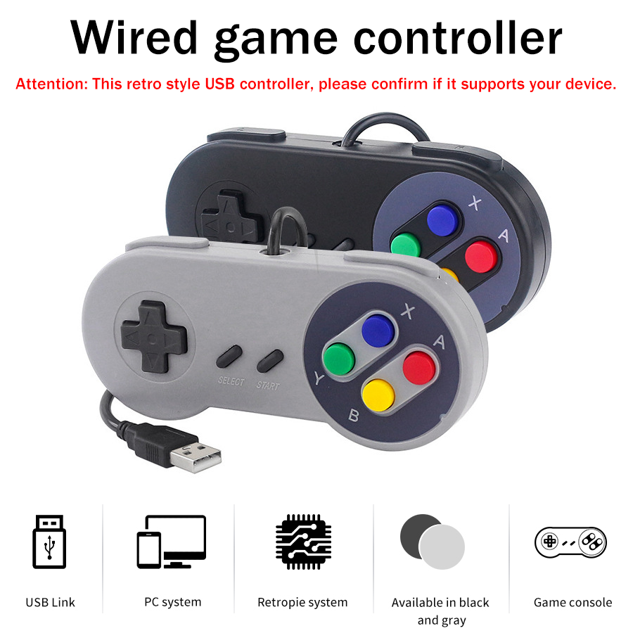 Retro Gaming Raspberry Pi - 1-2 pcs SNES USB Controller Retro
