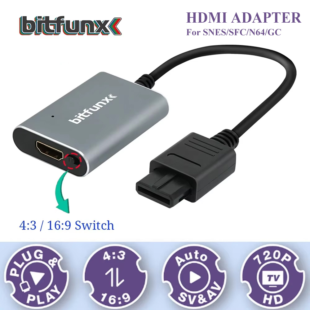 Retro Gaming Upscaler - Bitfunx 720P Svideo / AV To