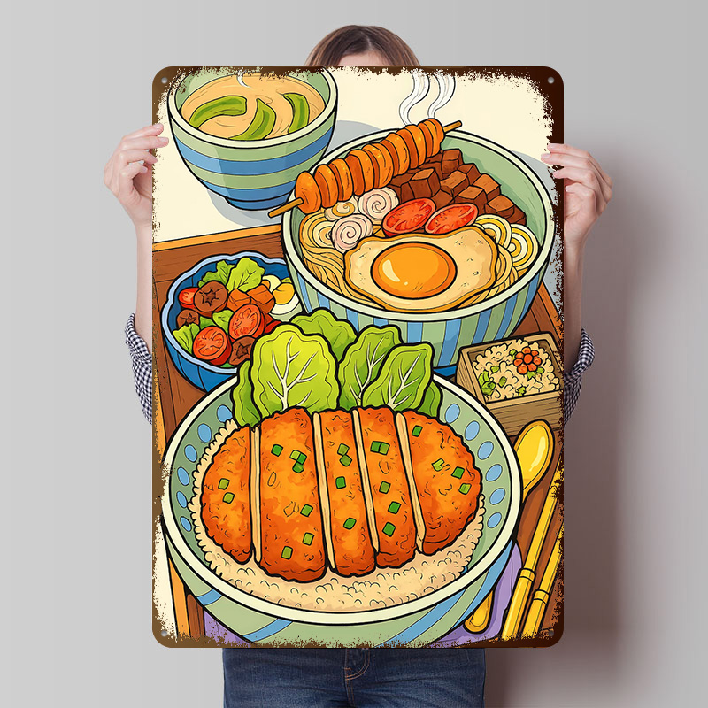 Retro Gaming Life - Japanese Food Still Life Printing Poster