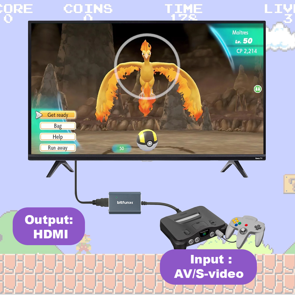 Bitfunx 720P Svideo / AV To HD - đánh giá và giá Retro Gaming Upscaler