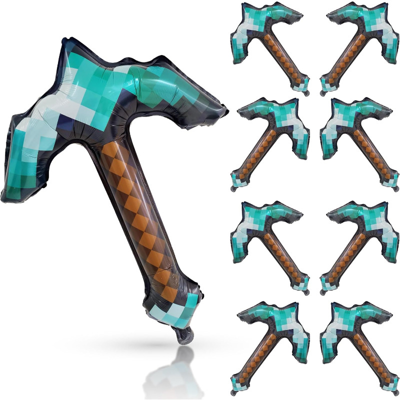 8Pcs Pixel Inflatable Pickaxe  - đánh giá và giá Retro Gaming Events