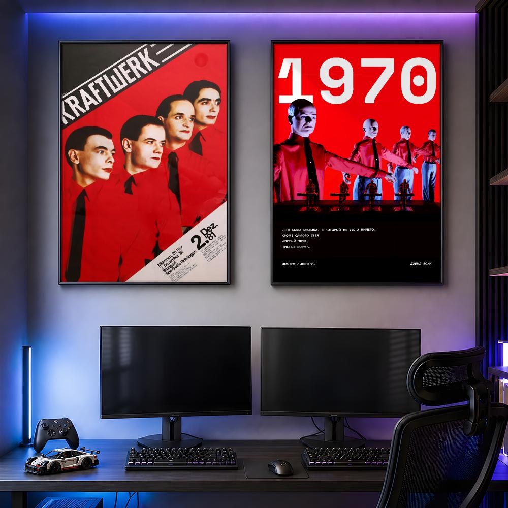 Music Kraftwerk Retro Poster P - đánh giá và giá Retro Gaming Life