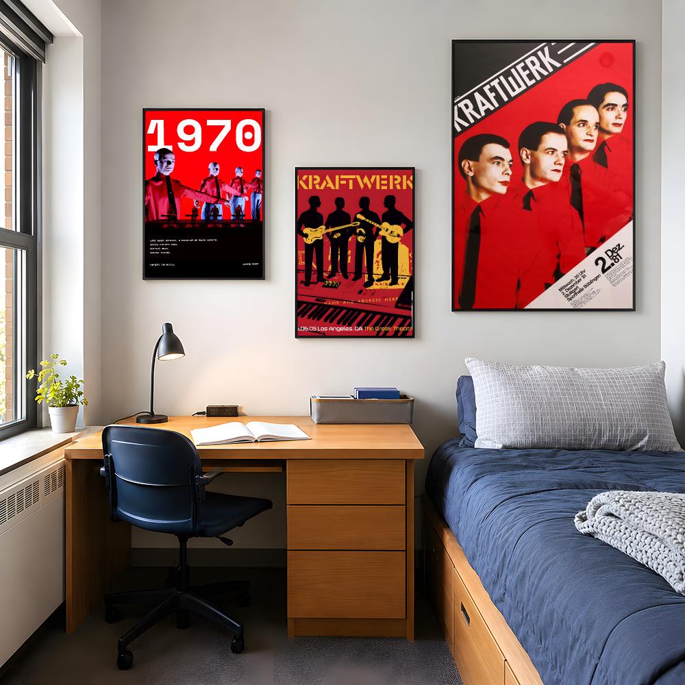 Music Kraftwerk Retro Poster P - đánh giá và giá Retro Gaming Life