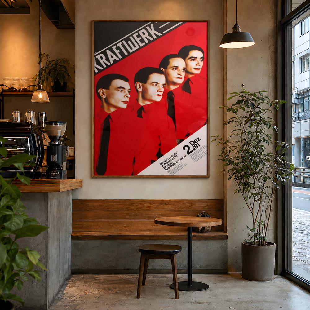 Music Kraftwerk Retro Poster P - đánh giá và giá Retro Gaming Life