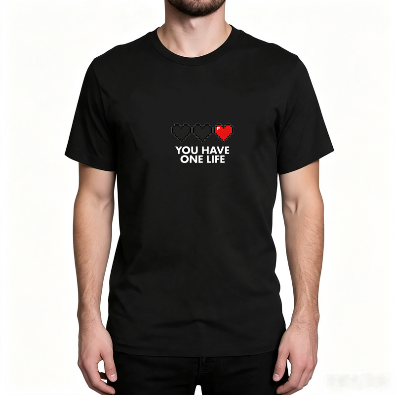 Have One Life Pixel Hearts T-S - đánh giá và giá Retro Gaming Life