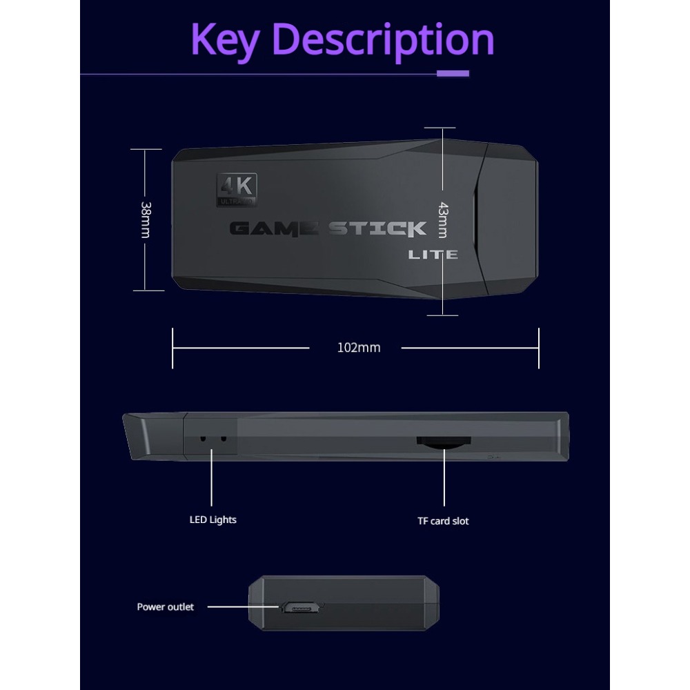 Portable 4K Retro Game Stick C - đánh giá và giá Retro Gaming Upscaler