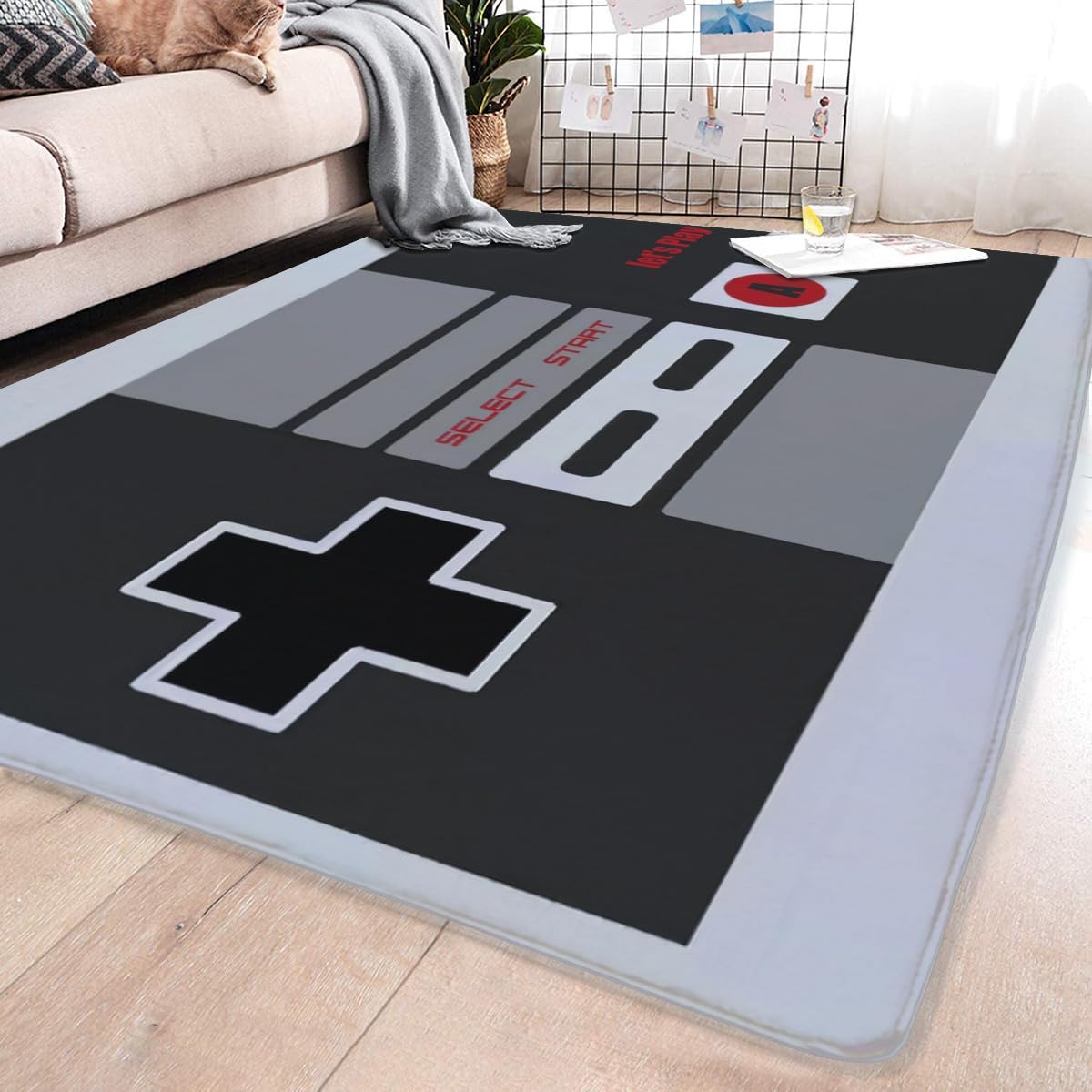 Vintage NES Controller Themed  - đánh giá và giá Retro Gaming Rug