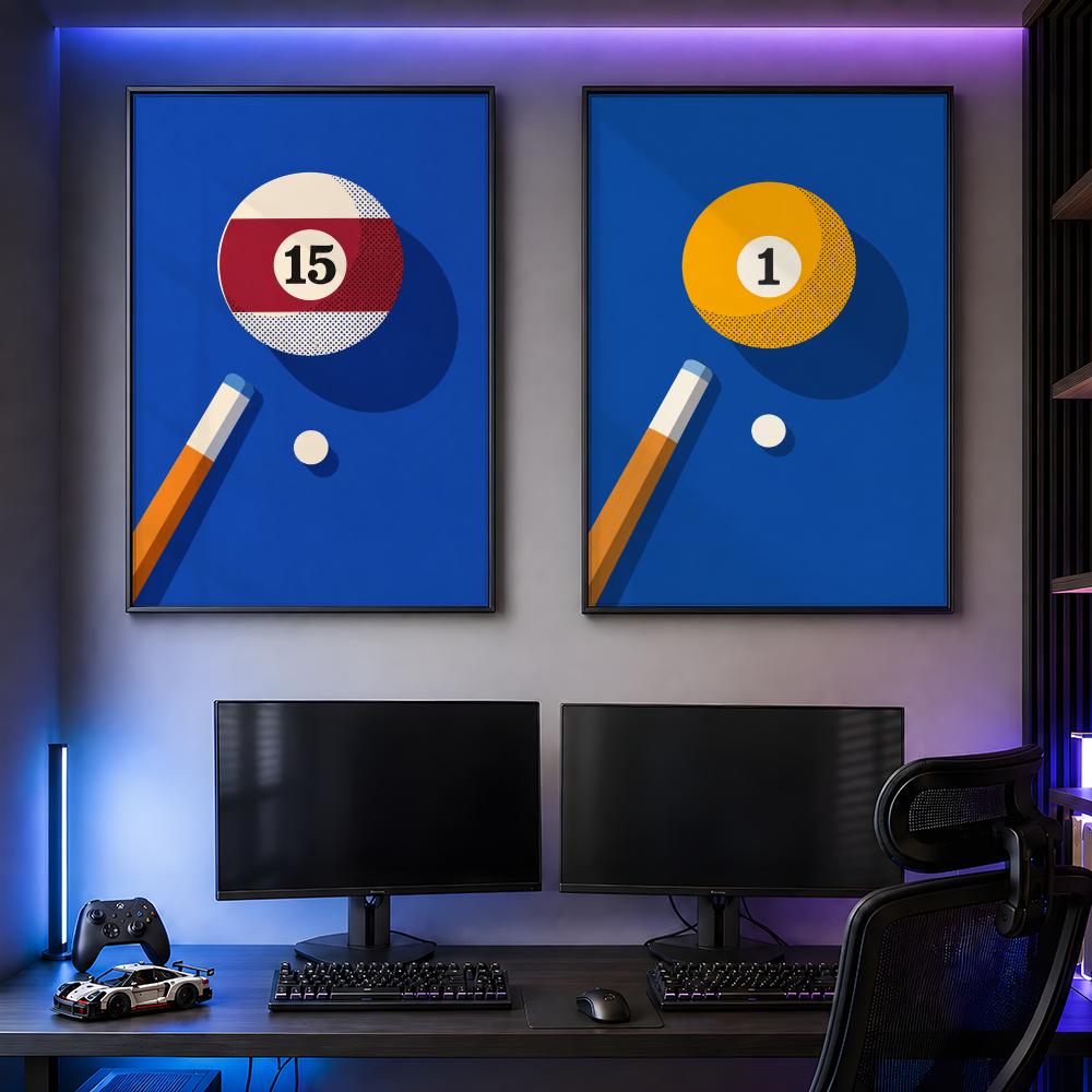 Retro Billiard Balls Pop Art G - đánh giá và giá Retro Gaming Life