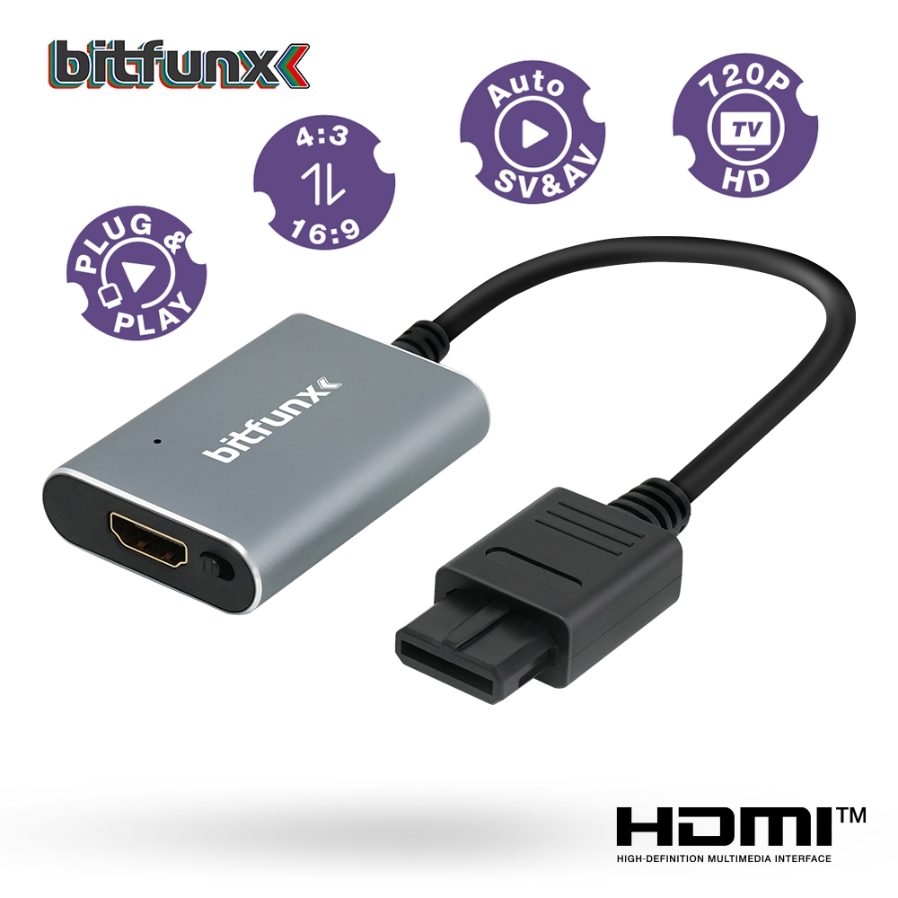 Bitfunx 720P HDMI™ Adapter S-v - đánh giá và giá Retro Gaming Upscaler